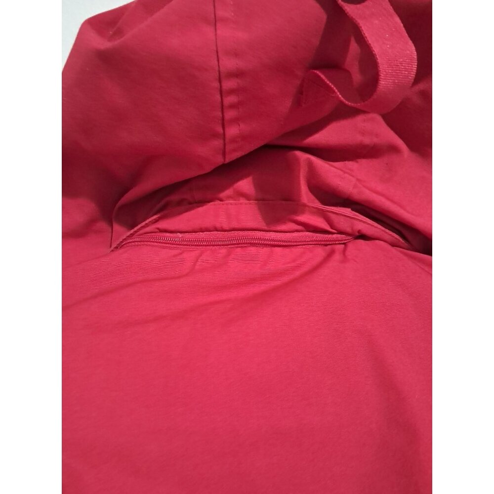 Tommy Hilfiger Mens Red Hooded Bomber Jacket Size S Quilted Insulated Water-Resi - Picture 10 of 16